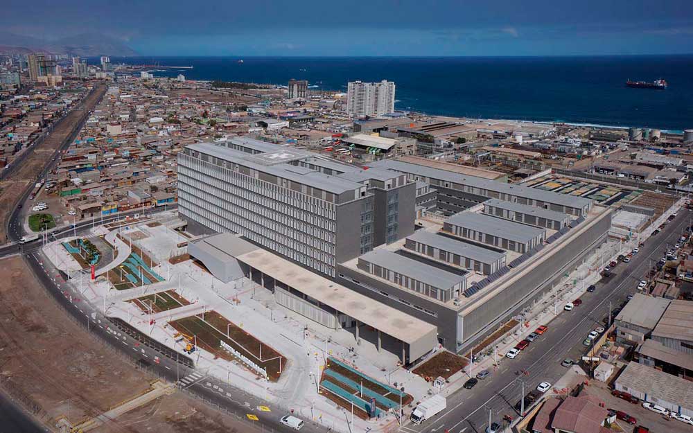 Integración tecnológica Hospital Regional Antofagasta Imagen del hospital regional antofagasta desde fuera